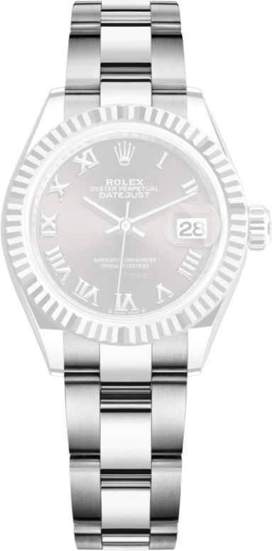 Rolex,Lady-Datejust 28mm,28mm,White Gold,Oystersteel,Grey,Automatic,Day,55hours,279174,279174-0014