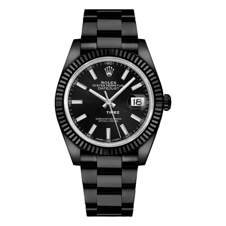 Rolex,Datejust 41 41mm,41mm,White Gold,Stainless Steel,Black,Automatic,Day,70hours,126334,126334-0017