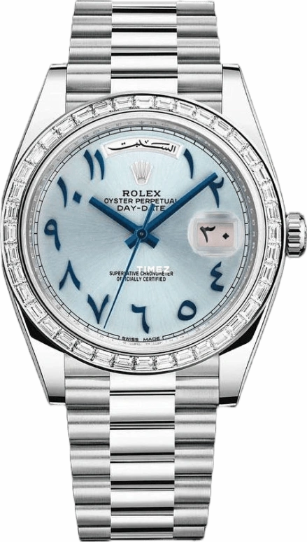Rolex,Day-Date 36 40mm,40mm,Platinum,Silver,Automatic,Date,Day,Patrick Mahomes,Tom Terrific,Tom Brady,Comeback,228396TBR,228396TBR-0016