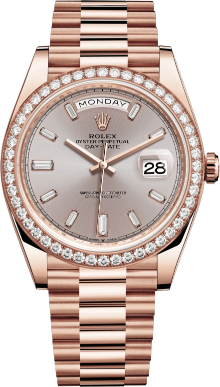 Rolex,Day-Date 40 40mm,40mm,Everose Gold,Pink Gold,Automatic,Date,Day,228345RBR,228345RBR-0007