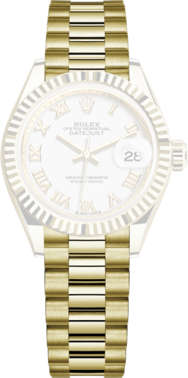 Rolex,Lady-Datejust 28mm,28mm,Yellow Gold,White,Automatic,Day,55hours,279178,279178-0029