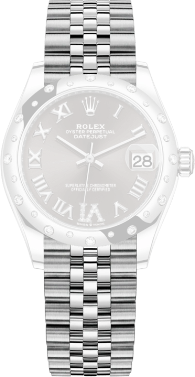 Rolex,Datejust 31 31mm,31mm,White Gold,Stainless Steel,Grey,Automatic,Day,55hours,278344RBR,278344RBR-0030