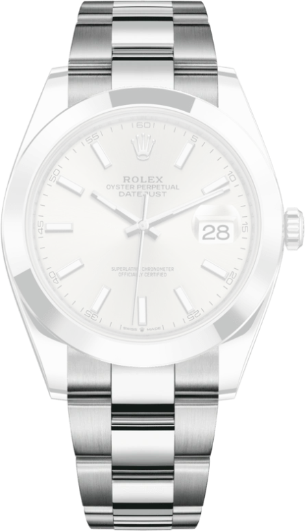 Rolex,Datejust 41 41mm,41mm,Stainless Steel,Silver,Automatic,Day,70hours,126300,126300-0003