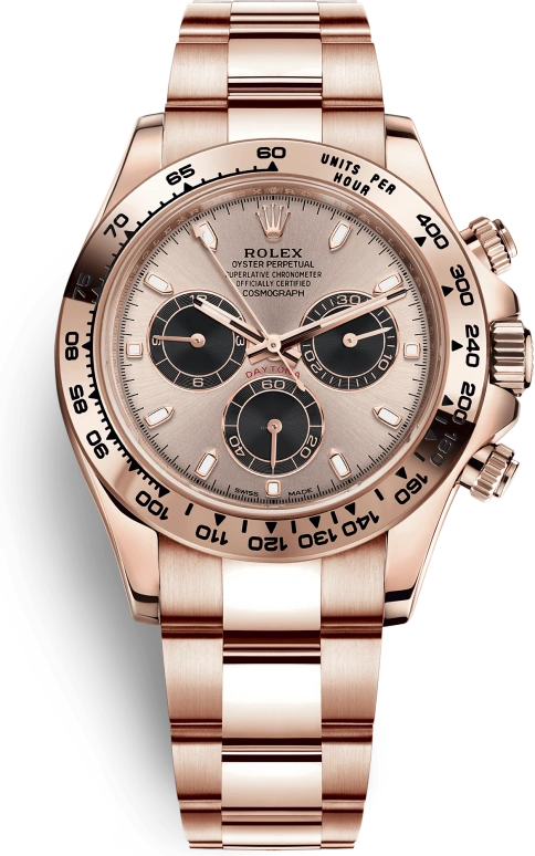 Rolex,Daytona 40mm,40mm,Rose Gold,Pink,Automatic,Chronograph,Column Wheel,116505,116505-0016