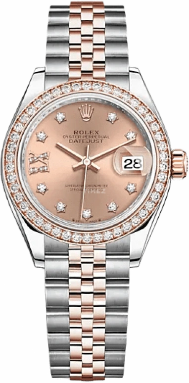 Rolex,Lady-Datejust 28mm,28mm,Everose Gold,Oystersteel,Pink,Automatic,Day,55hours,279381RBR,279381RBR-0027