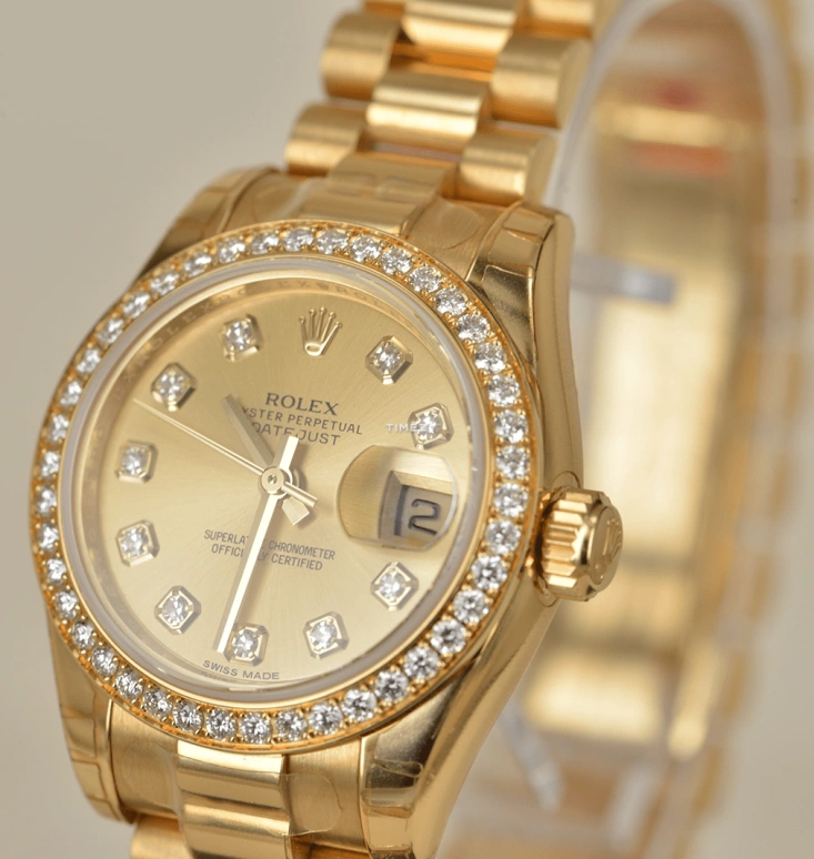 Rolex,Lady-Datejust 26mm,26mm,Yellow Gold,Champagne,Automatic,Day,48hours,179138,179138-83138 G