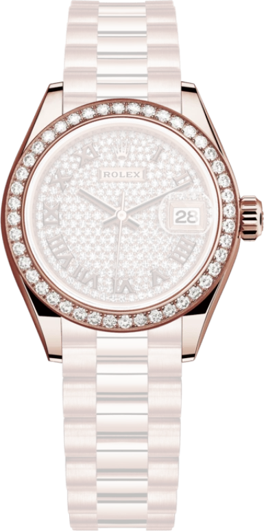 Rolex,Lady-Datejust 28mm,28mm,Rose Gold,Automatic,Day,55hours,279135RBR,279135RBR-0021