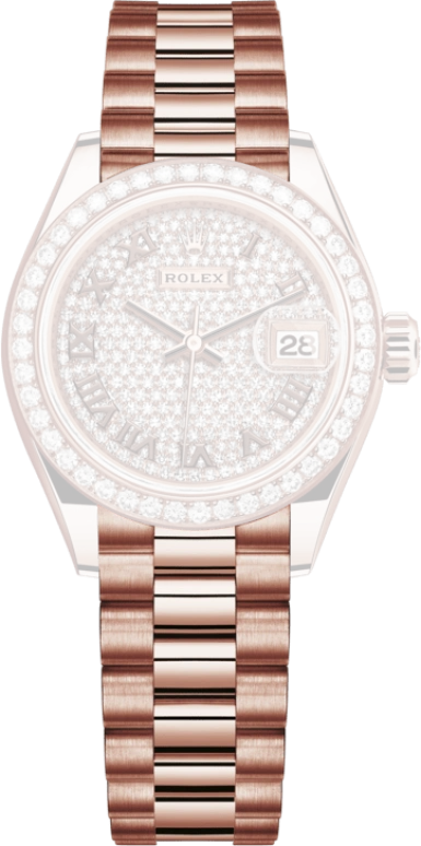 Rolex,Lady-Datejust 28mm,28mm,Rose Gold,Automatic,Day,55hours,279135RBR,279135RBR-0021