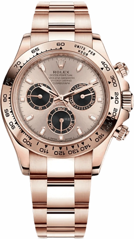 Rolex,Daytona 40mm,40mm,Rose Gold,Pink,Automatic,Chronograph,Column Wheel,116505,116505-0016