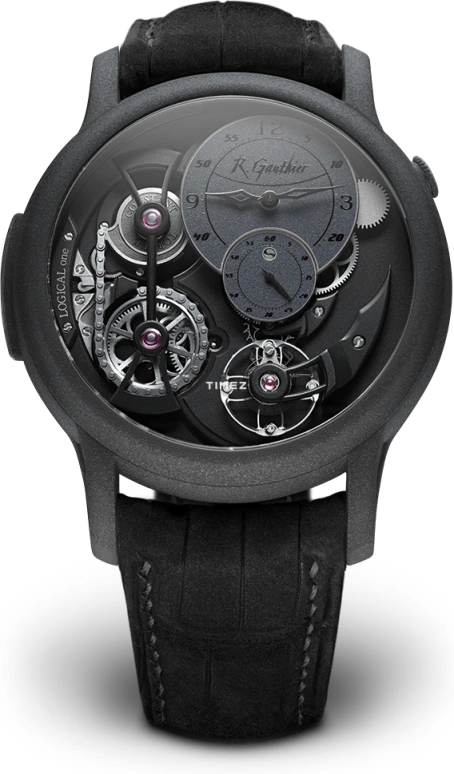 Romain Gauthier,Logical One 43毫米,43毫米,钛,黑色,手动上弦,动力储存指示,46小时,MON00200