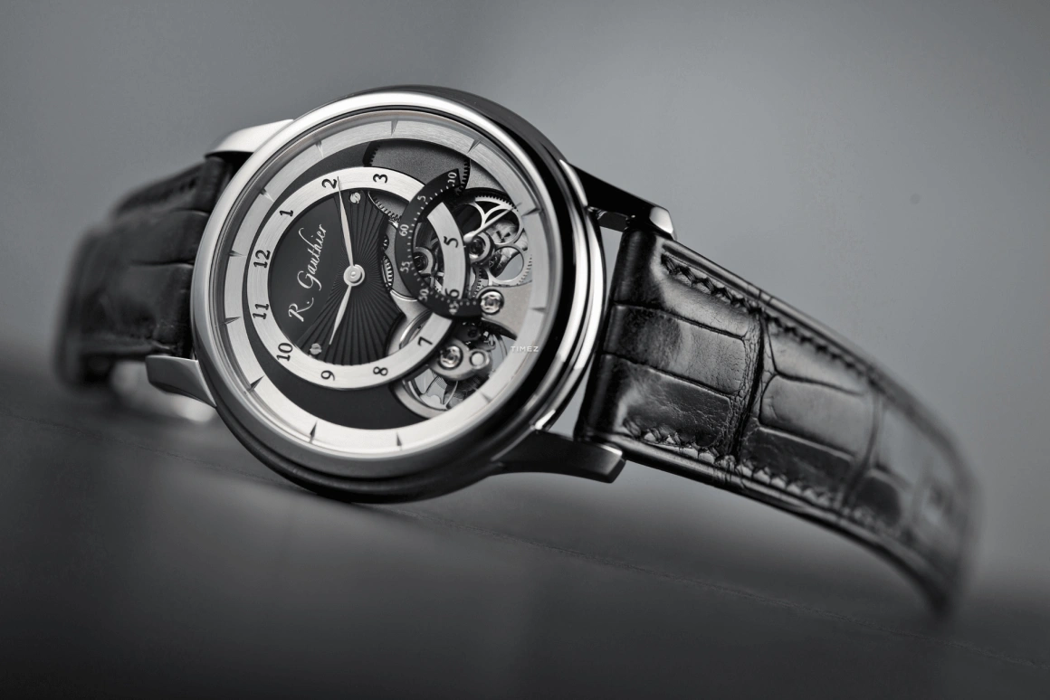 Romain Gauthier,Prestige HMS 41毫米,41毫米,铂金,黑色,银色,手动上弦,动力储存指示,镂空,MON00010