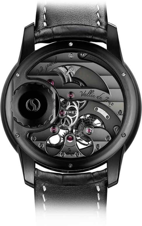 Romain Gauthier,Prestige HMS 43毫米,43毫米,钛合金,黑色,手动上弦,动力储存指示,镂空,MON00080