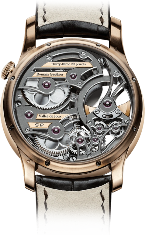 Romain Gauthier,Heritage 39.50毫米,39.50毫米,红金,黑色,灰色,自动上弦,80小时,自制机芯,MON00332