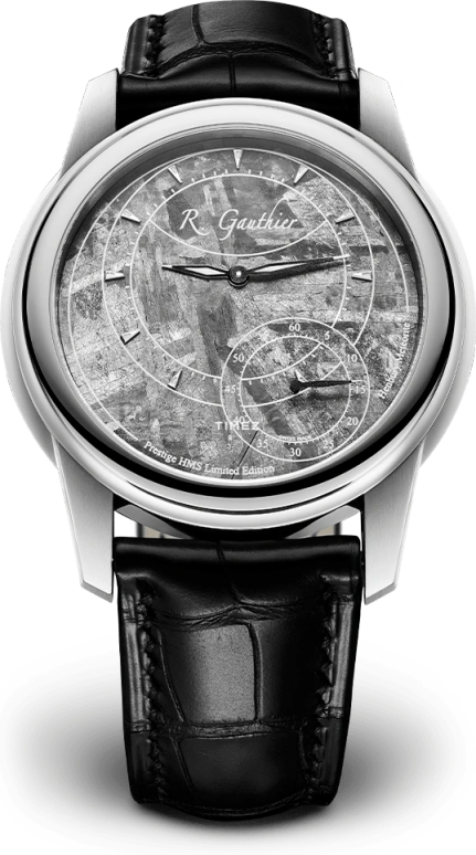 Romain Gauthier,Prestige HMS 43毫米,43毫米,不锈钢,银色,灰色,手动上弦,60小时,自制机芯,MON00027