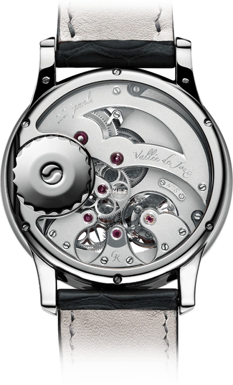 Romain Gauthier,Prestige HMS 41毫米,41毫米,铂金,黑色,银色,手动上弦,动力储存指示,镂空,MON00010