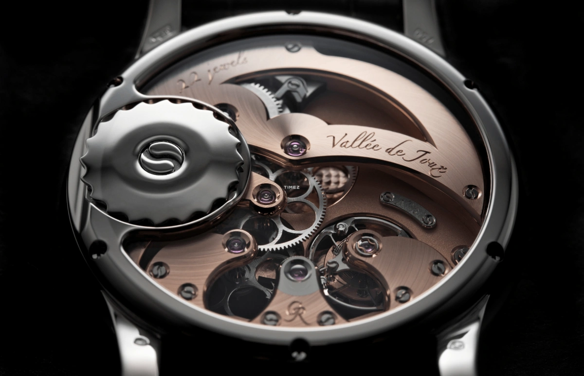 Romain Gauthier,Prestige HMS 41毫米,41毫米,白金,银色,黑色,手动上弦,动力储存指示,镂空,MON00008