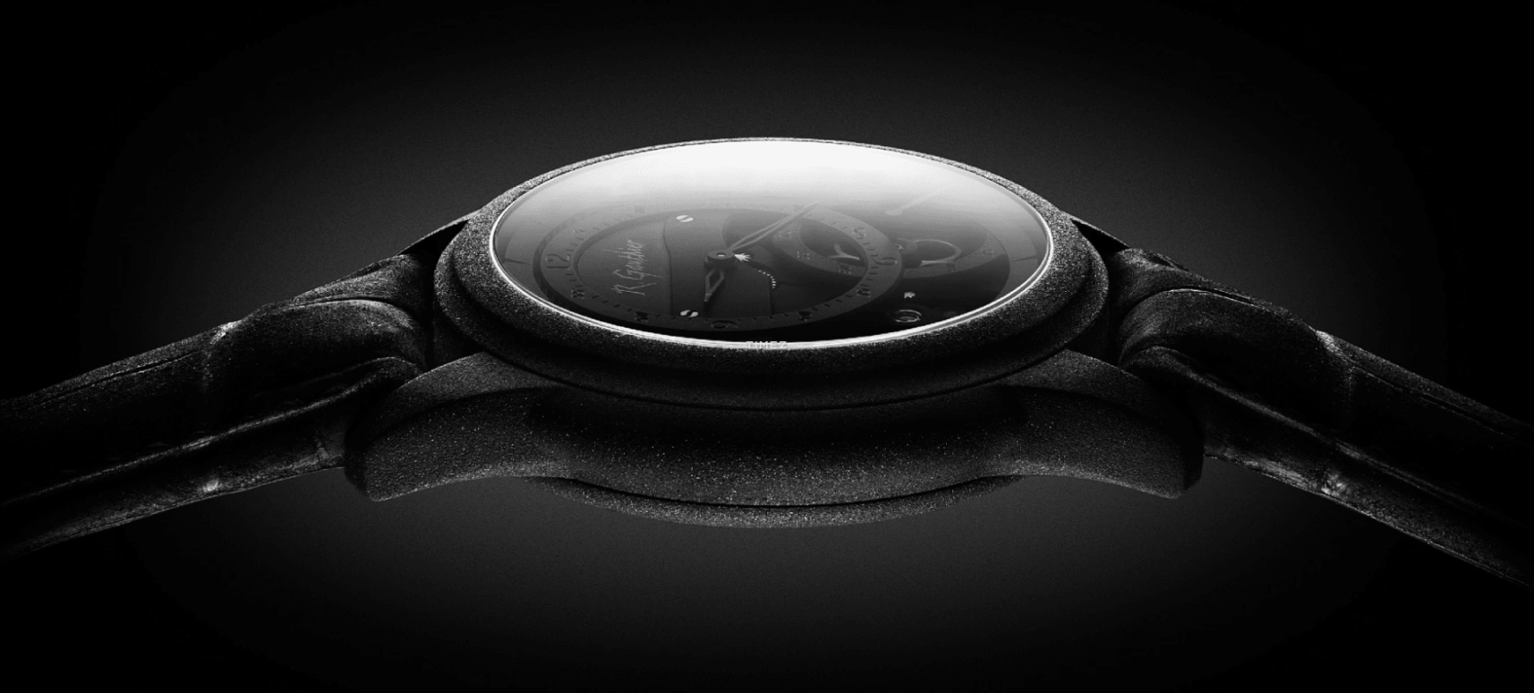 Romain Gauthier,Prestige HMS 43毫米,43毫米,钛,黑色,手动上弦,动力储存指示,60小时,MON00084