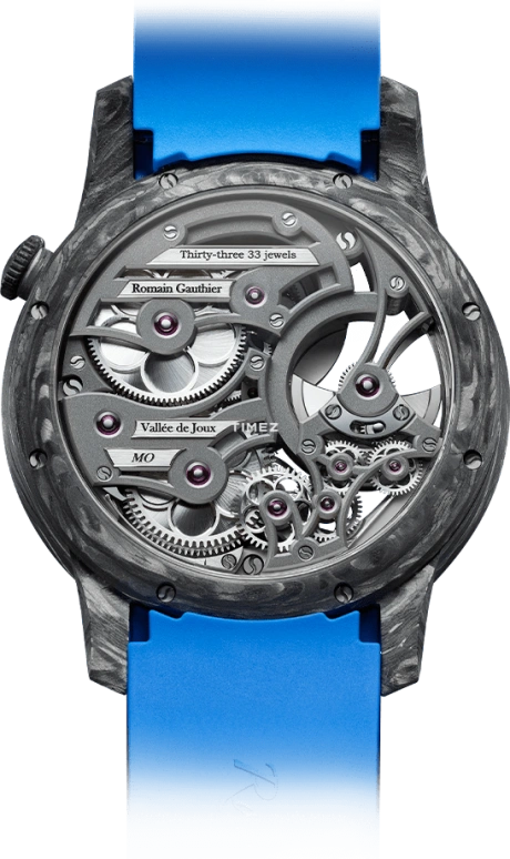 Romain Gauthier,Freedom 42毫米,42毫米,碳纤维,灰色,自动上弦,80小时,自制机芯,MON00384