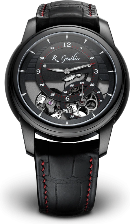 Romain Gauthier,Prestige HMS 43毫米,43毫米,钛,黑色,手动上弦,动力储存指示,60小时,MON00081