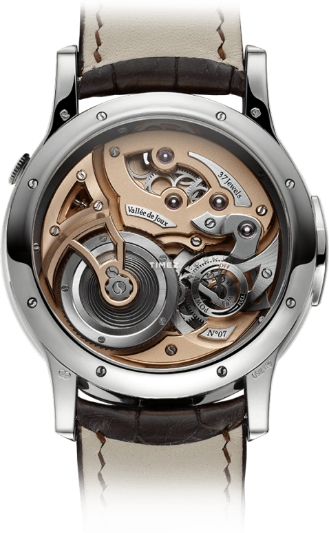 Romain Gauthier,Logical One 43毫米,43毫米,白金,米色,黑色,手动上弦,动力储存指示,镂空,MON00163