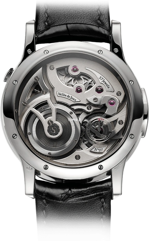 Romain Gauthier,Logical One 43毫米,43毫米,铂金,黑色,银色,手动上弦,动力储存指示,镂空,MON00100