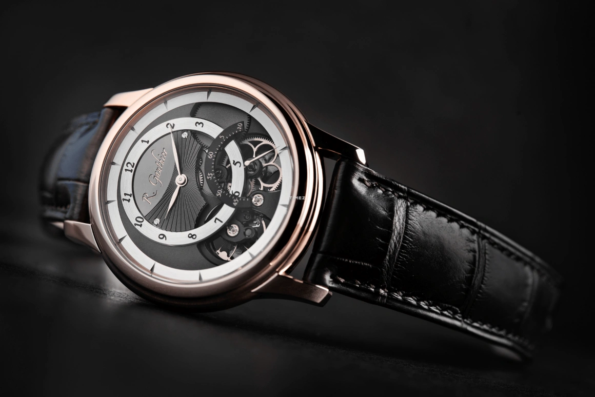 Romain Gauthier,Prestige HMS 41毫米,41毫米,红金,黑色,银色,手动上弦,动力储存指示,镂空,MON00009