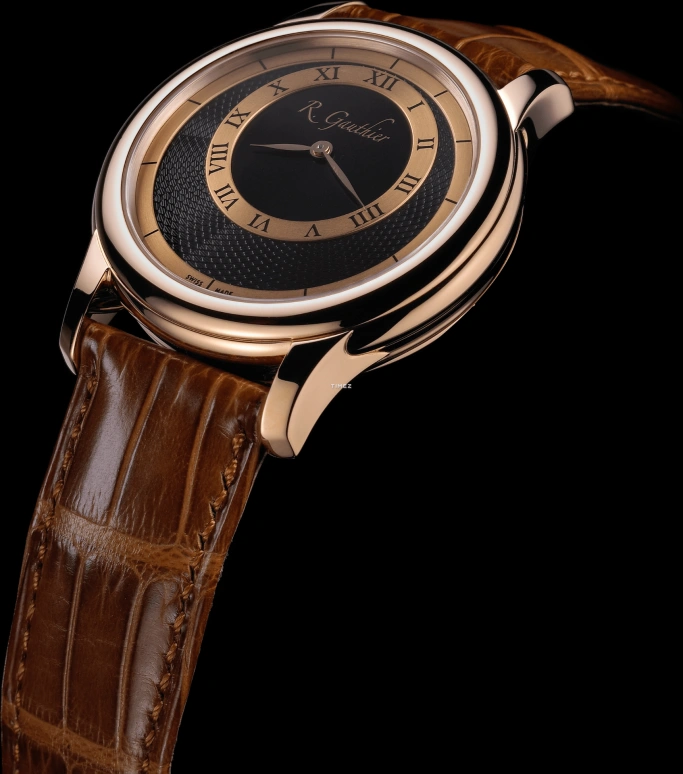 Romain Gauthier,Prestige HM 41mm,41mm,Red Gold,Rose Gold,Black,Handwound,60hours,In-house Caliber,MON00002