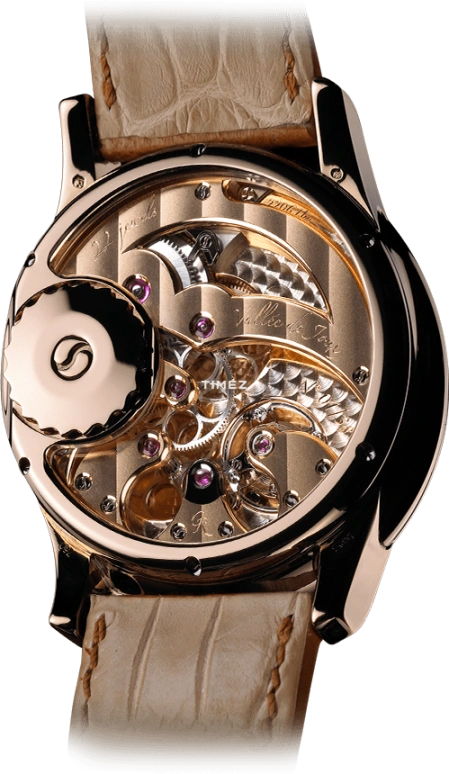 Romain Gauthier,Prestige HM 41mm,41mm,Red Gold,Rose Gold,Black,Handwound,60hours,In-house Caliber,MON00002