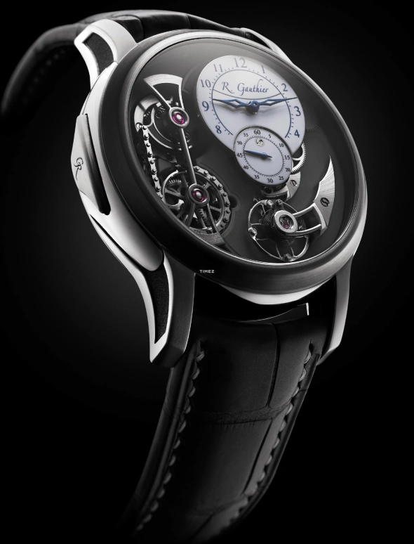 Romain Gauthier,Logical One 43毫米,43毫米,钛合金,白色,灰色,手动上弦,动力储存指示,镂空,MON00146