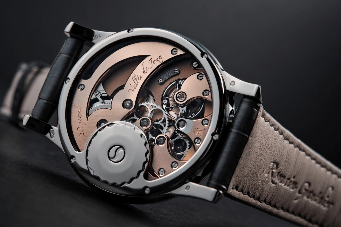 Romain Gauthier,Prestige HMS 41毫米,41毫米,白金,银色,黑色,手动上弦,动力储存指示,镂空,MON00008