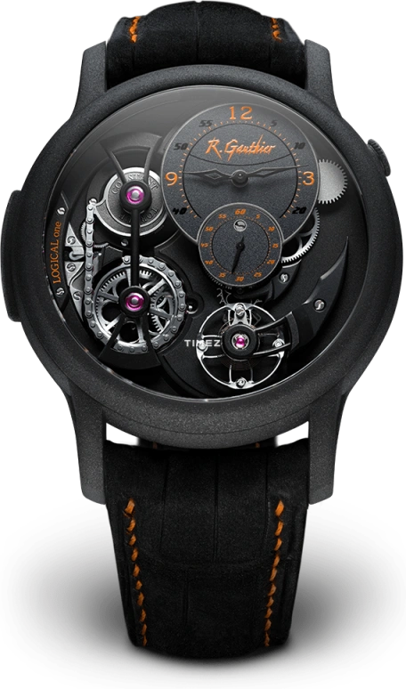 Romain Gauthier,Logical One 43毫米,43毫米,钛,黑色,手动上弦,动力储存指示,46小时,MON00202