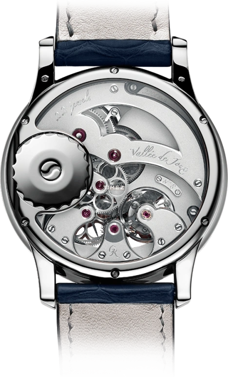 Romain Gauthier,Prestige HMS 41毫米,41毫米,铂金,蓝色,手动上弦,动力储存指示,镂空,MON00070