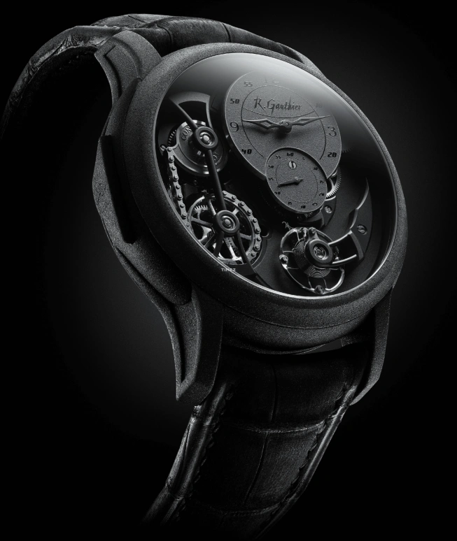 Romain Gauthier,Logical One 43毫米,43毫米,钛,黑色,手动上弦,动力储存指示,46小时,MON00200