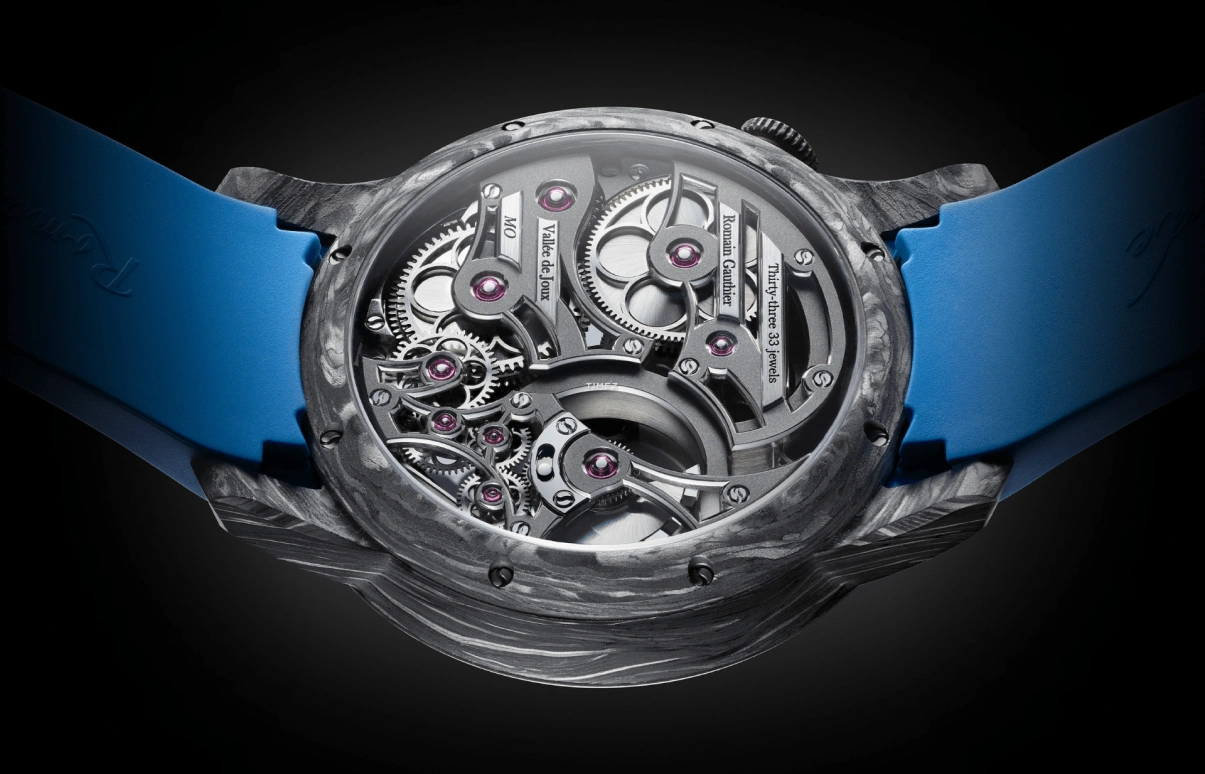 Romain Gauthier,Freedom 42毫米,42毫米,碳纤维,灰色,自动上弦,80小时,自制机芯,MON00384