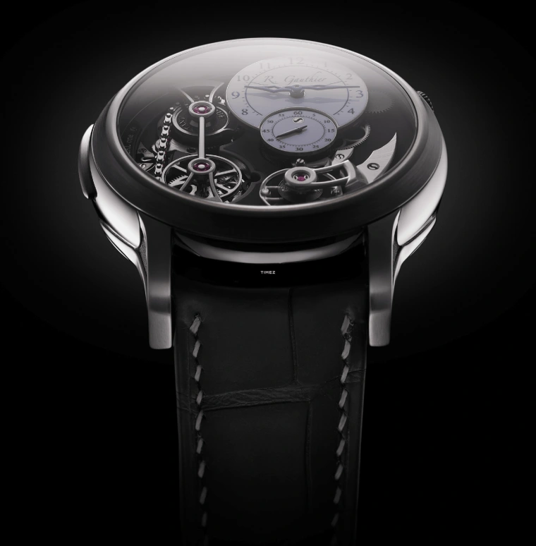 Romain Gauthier,Logical One 43毫米,43毫米,钛合金,白色,灰色,手动上弦,动力储存指示,镂空,MON00146