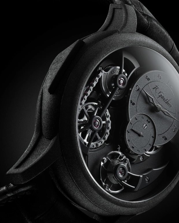 Romain Gauthier,Logical One 43毫米,43毫米,钛,黑色,手动上弦,动力储存指示,46小时,MON00200