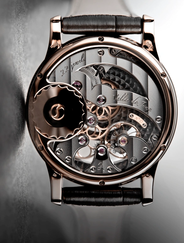 Romain Gauthier,Prestige HMS 41毫米,41毫米,红金,黑色,银色,手动上弦,动力储存指示,镂空,MON00009