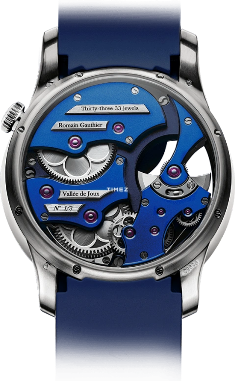 Romain Gauthier,C by Romain Gauthier 39.50毫米,39.50毫米,铂金,蓝色,自动上弦,80小时,自制机芯,MON99960