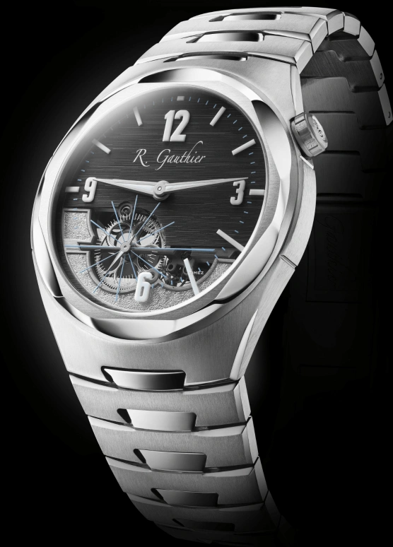 Romain Gauthier,Freedom 41x47.80毫米,41x47.80毫米,钛,黑色,银色,手动上弦,60小时,自制机芯,MON00584