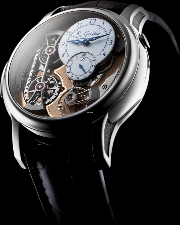 Romain Gauthier,Logical One 43mm,43mm,White Gold,Cream,White,Handwound,Power Reserve Indicator,Skeleton,MON00164