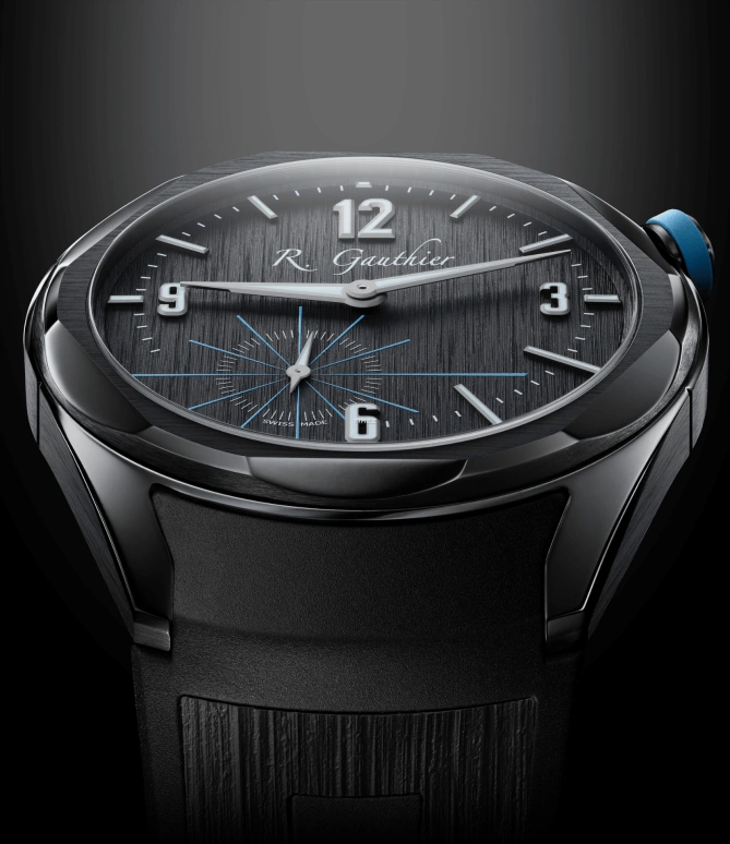 Romain Gauthier,C by Romain Gauthier 41mm,41mm,Titanium,Black,Handwound,60hours,In-house Caliber,MON00541