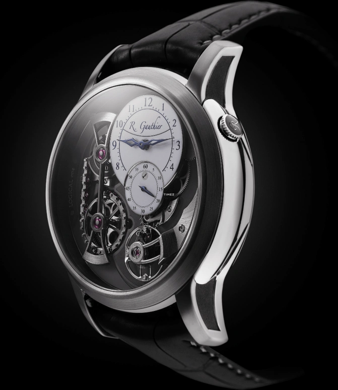 Romain Gauthier,Logical One 43毫米,43毫米,钛合金,白色,灰色,手动上弦,动力储存指示,镂空,MON00146