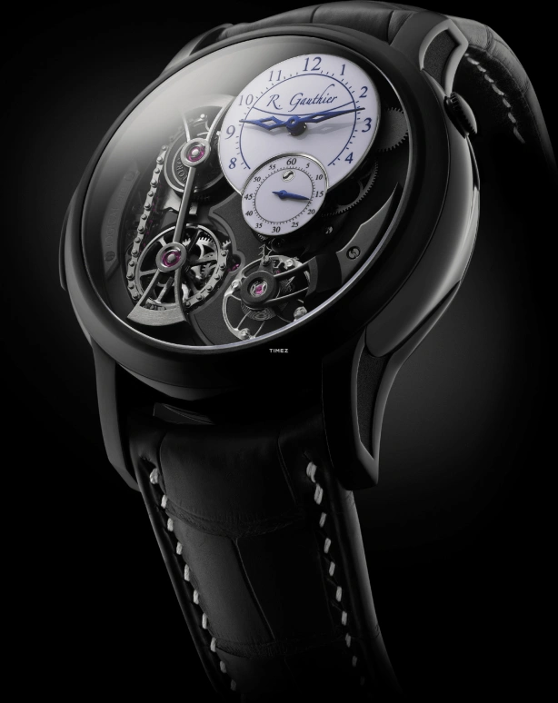 Romain Gauthier,Logical One 43毫米,43毫米,钛合金,白色,黑色,手动上弦,动力储存指示,镂空,MON00144