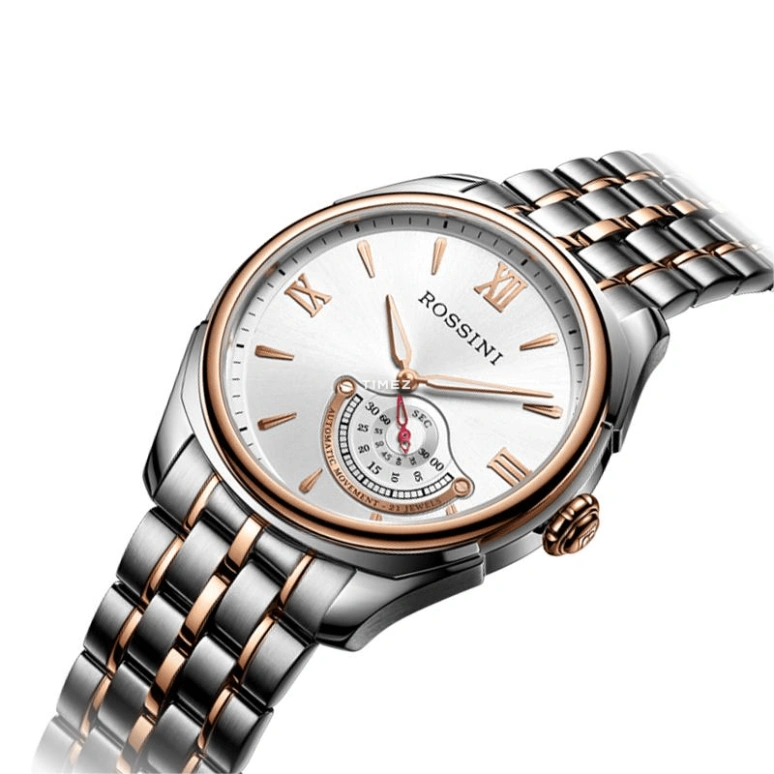 Rossini,Classic 44mm,44mm,Stainless Steel,Silver White,Automatic,Sapphire,Round,8617T01B