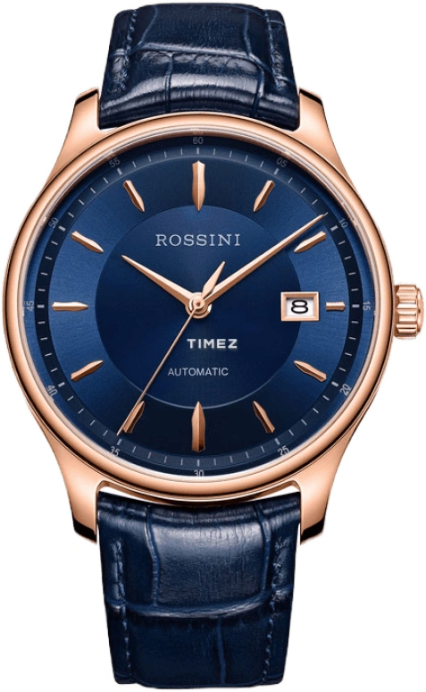 Rossini,Classic 41mm,41mm,Stainless Steel,Stainless Steel,Blue,Automatic,Day,Sapphire,518865G05G