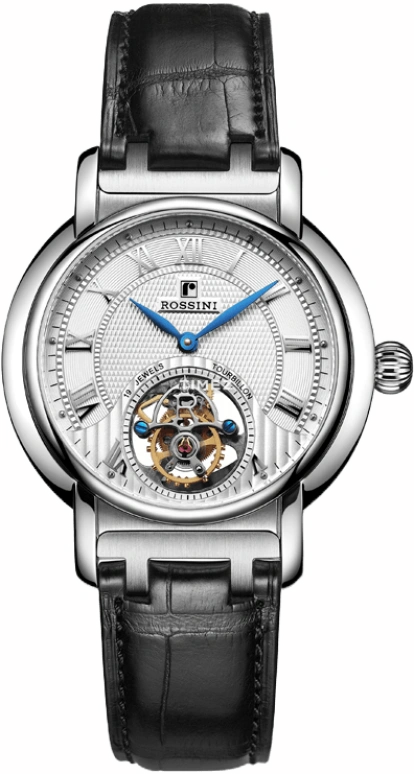 Rossini,Other 41mm,41mm,Stainless Steel,Silver White,Handwound,Tourbillon,Sapphire,Crystal Glass,5459W01B