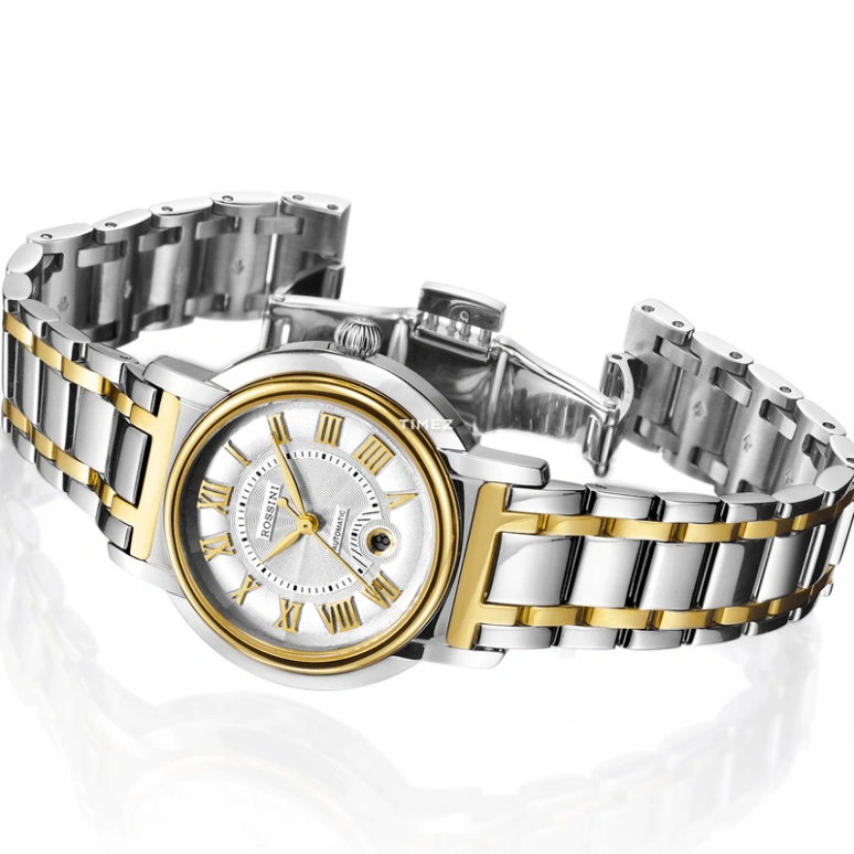 Rossini,Smriti 32mm,32mm,Stainless Steel,White,Automatic,Day,Sapphire,Crystal Glass,5566T01A