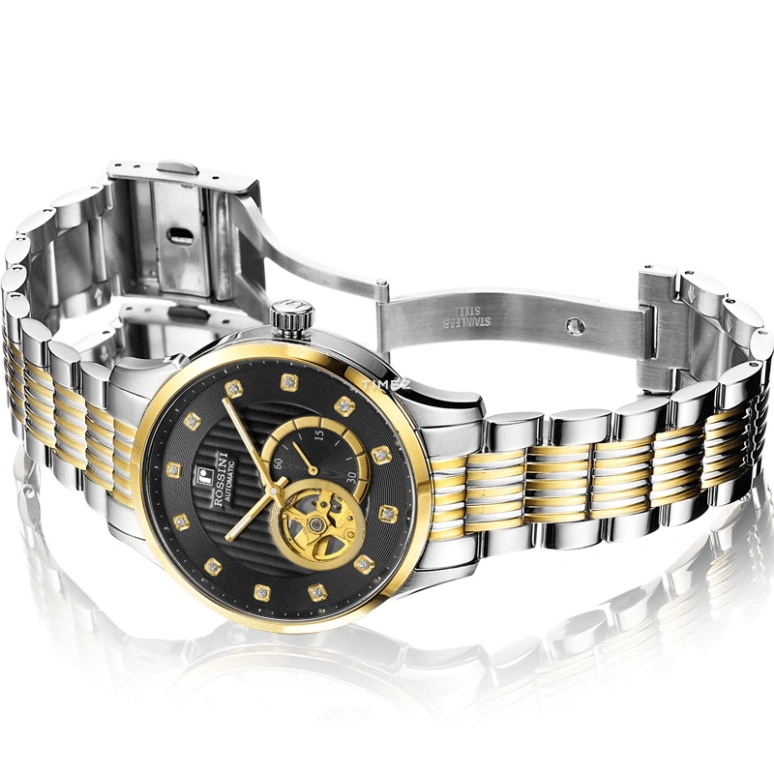 Rossini,Binary Star 41mm,41mm,Stainless Steel,Black,Automatic,Sapphire,Crystal Glass,Round,6485T04B