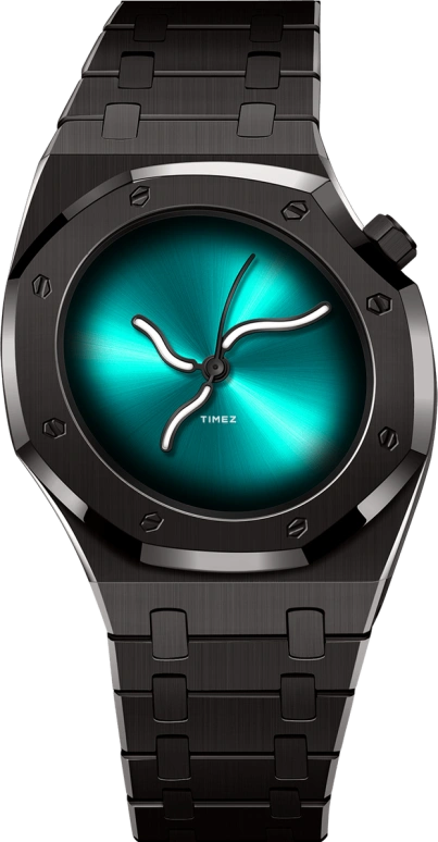 Safrezo,曲线橡树 38x39.60毫米,38x39.60毫米,不锈钢,绿色,自动上弦,蓝宝石,其他,CO,CO-B01-B