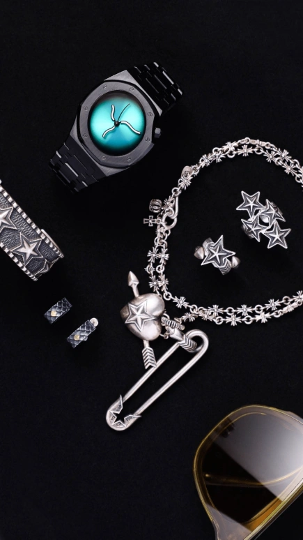 Safrezo,曲线橡树 38x39.60毫米,38x39.60毫米,不锈钢,绿色,自动上弦,蓝宝石,其他,CO,CO-B01-B